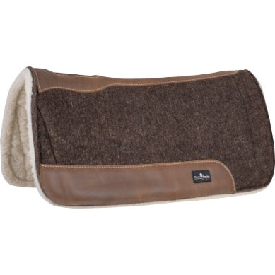 Blended Felt Saddle Pad with Fleece Bottom, 1-inch Thick