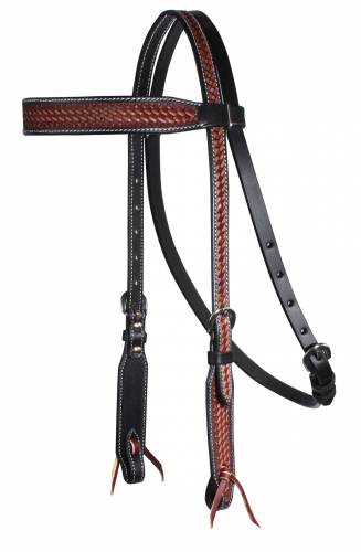 PC LEATHER BROW BAND HEADSTALL