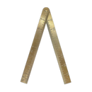 16" Folding Brass Pocket Ruler
