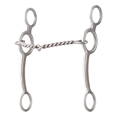 Performance Ring Gag Shank Bit with Twisted Wire