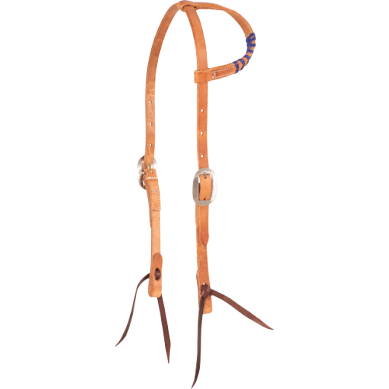 Slip Ear Headstall with Colored Lace