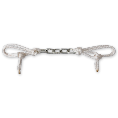 String and Dog Link Chain Curb Strap