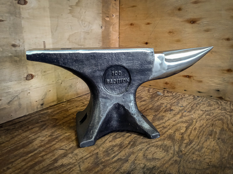 Emerson 100 lb traditional anvil.  Emerson anvil.  blacksmith anvil.  knife maker anvil.   forged in fire.   anvil made in USA .   