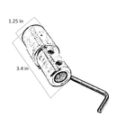 FOOTPRO ALUMINUM RASP HANDLE